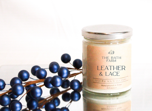 Leather & Lace Jar Candle